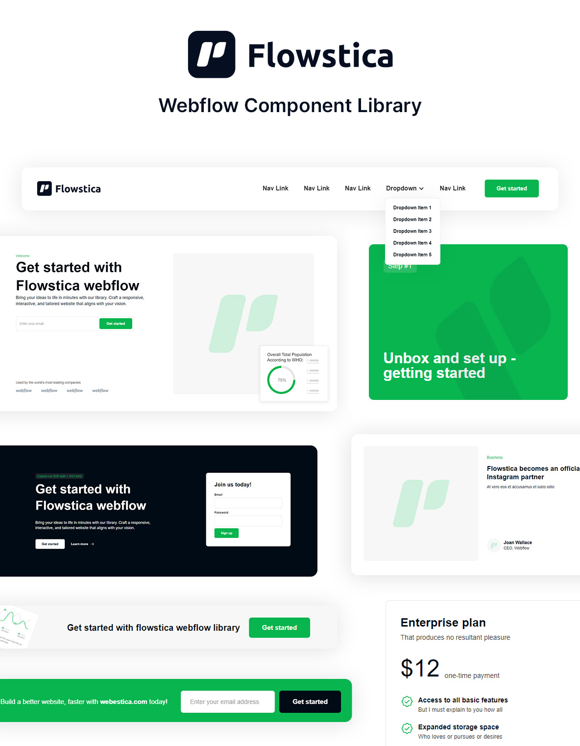 Flowstica Webflow Library