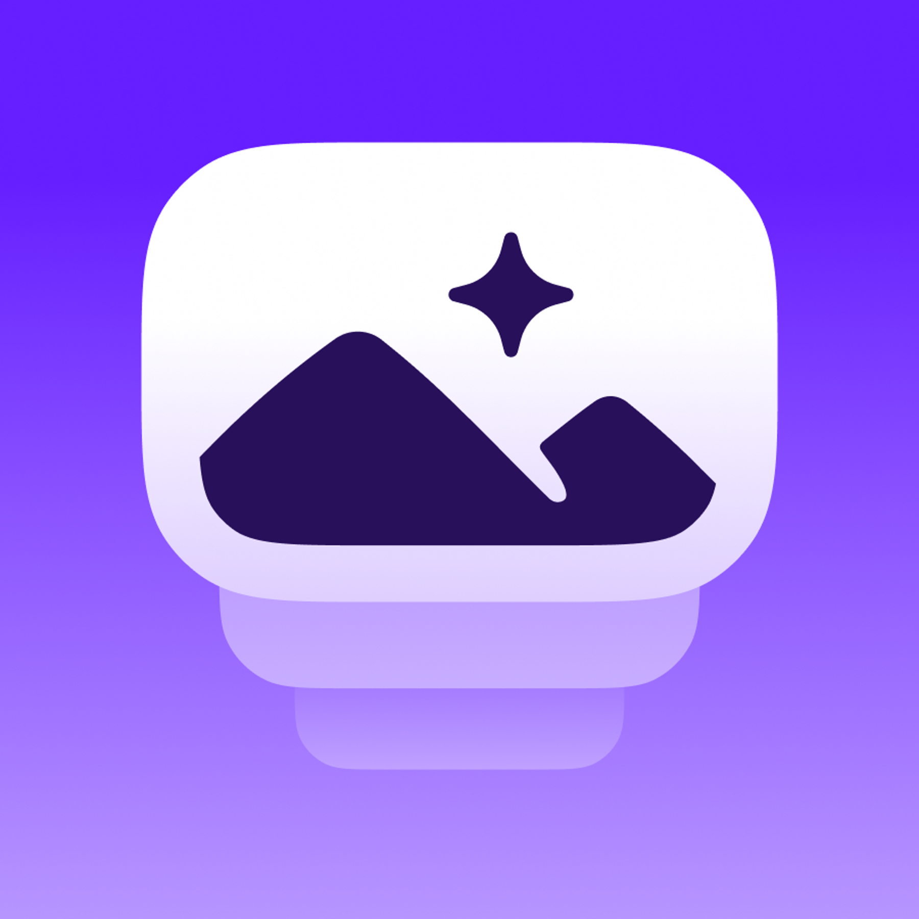 AssetBoost's logo icon featuring an image icon growing bigger.